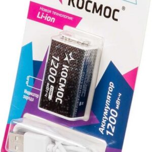 Аккумулятор Космос KOCLi9V1200mAh1BL