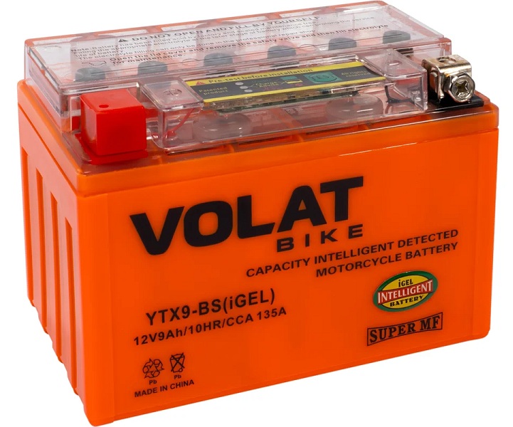 Батарея VOLAT YTX9-BS(iGEL)Volat