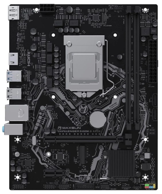 Материнская плата MAXSUN MS-Challenger B460M-D ARGB, LGA1200, Intel B460, mATX