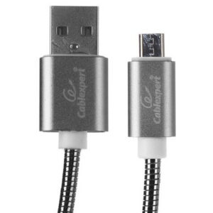 Кабель USB A (M) - microUSB B (M), 1.8м, Gembird, CC-G-mUSB02Gy-1.8M