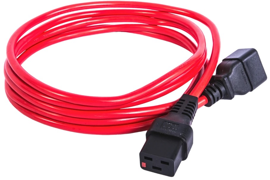 Кабель питания ЦМО R-16-Cord-C19-C20-1.8-Red