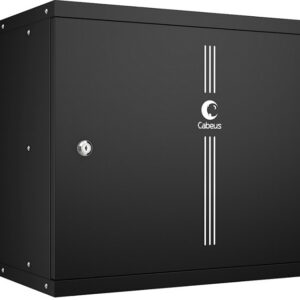 Шкаф настенный 19", 9U Cabeus WSC-05D-9U55/45m-BK