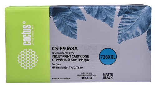 Тонер-картридж Cactus CS-F9J68A Черный матовый