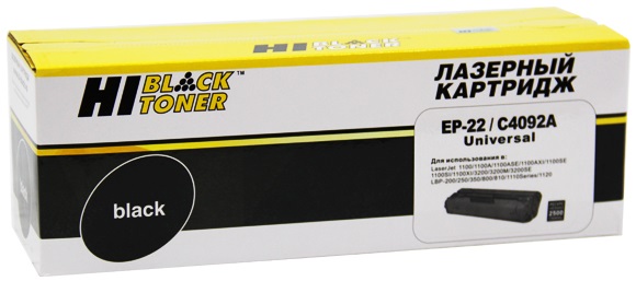 Тонер-картридж Hi-Black HB-C4092A/EP-22 Черный