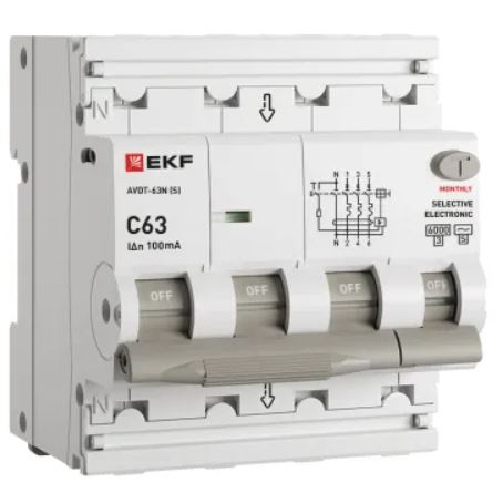 Автомат дифференциальный EKF D63N46ES63C100