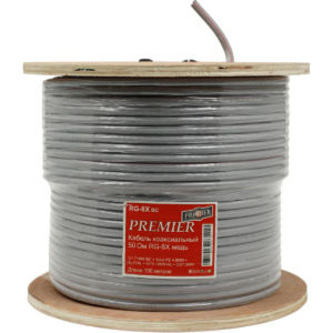 Коаксиальный кабель PREMIER RG-8X BC GR, 100м