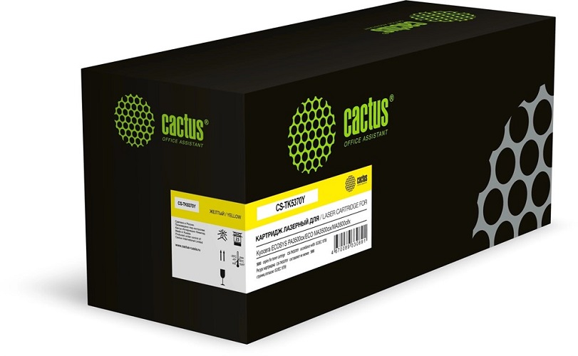 Тонер-картридж Cactus CS-TK5370Y Желтый