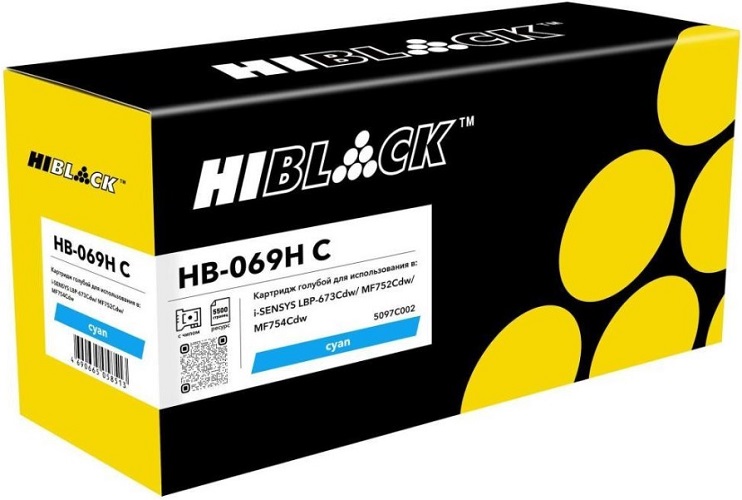 Тонер-картридж Hi-Black HB-069H-C Голубой