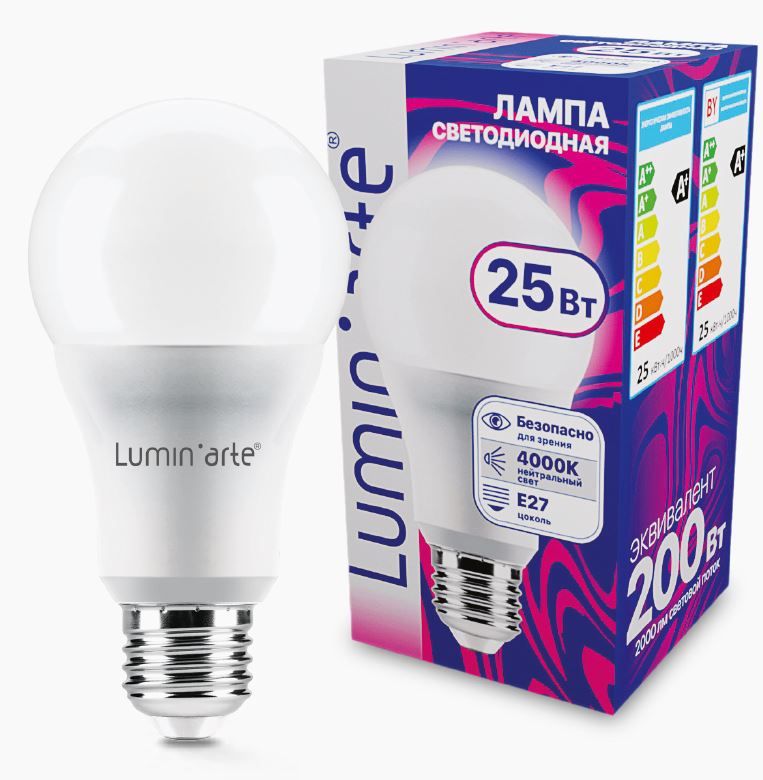 Лампа Lumin'arte LSTD-A65-25W4KE27