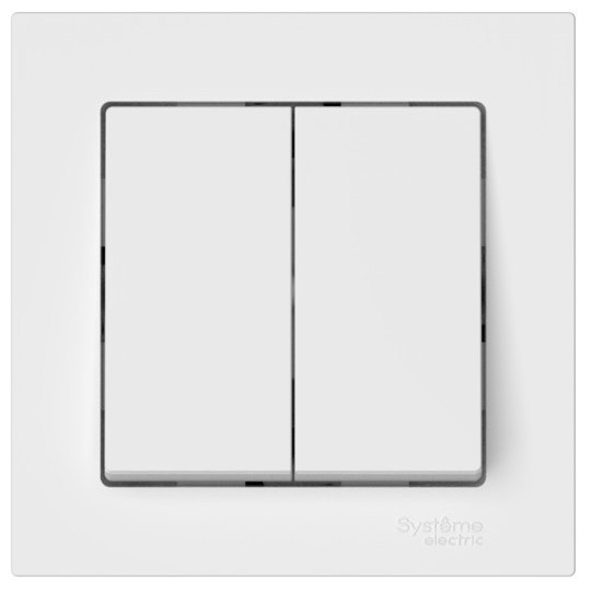 Выключатель двухклавишный Systeme Electric ATN000152S