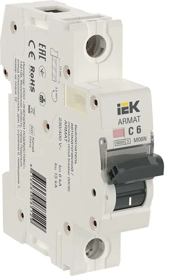 Автоматический выключатель IEK AR-M06N-1-C006