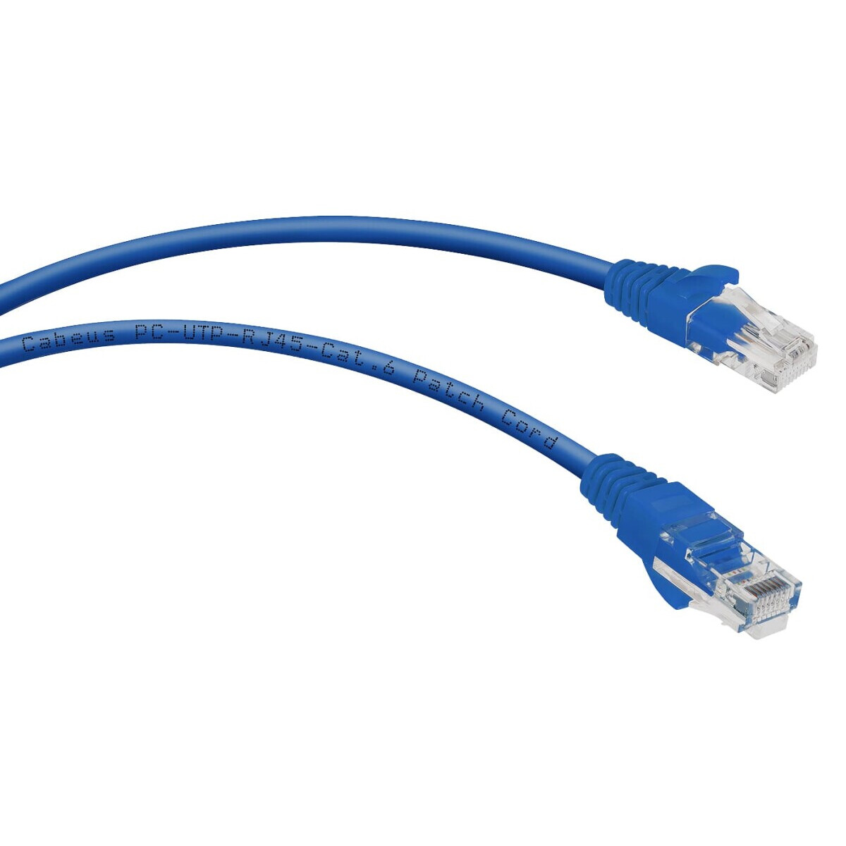 Кабель патч-корд U/UTP 6 кат. 1.5м Cabeus PC-UTP-RJ45-Cat.6-1.5m-BL-LSZH