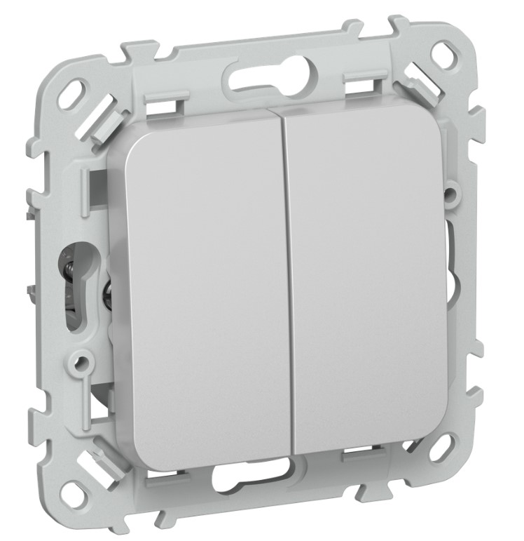 Выключатель двухклавишный IEK FI-V15-0-10-1-K47