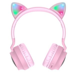 Беспроводные наушники Hoco W27, Bluetooth, Проводной, Накладные, Розовый, [6931474718464]