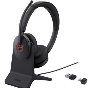 Беспроводная стереогарнитура Yealink BH74 with Stand UC USB-C/A, Bluetooth, Накладные, Черный, [BH74 with Stand UC USB-C/A]