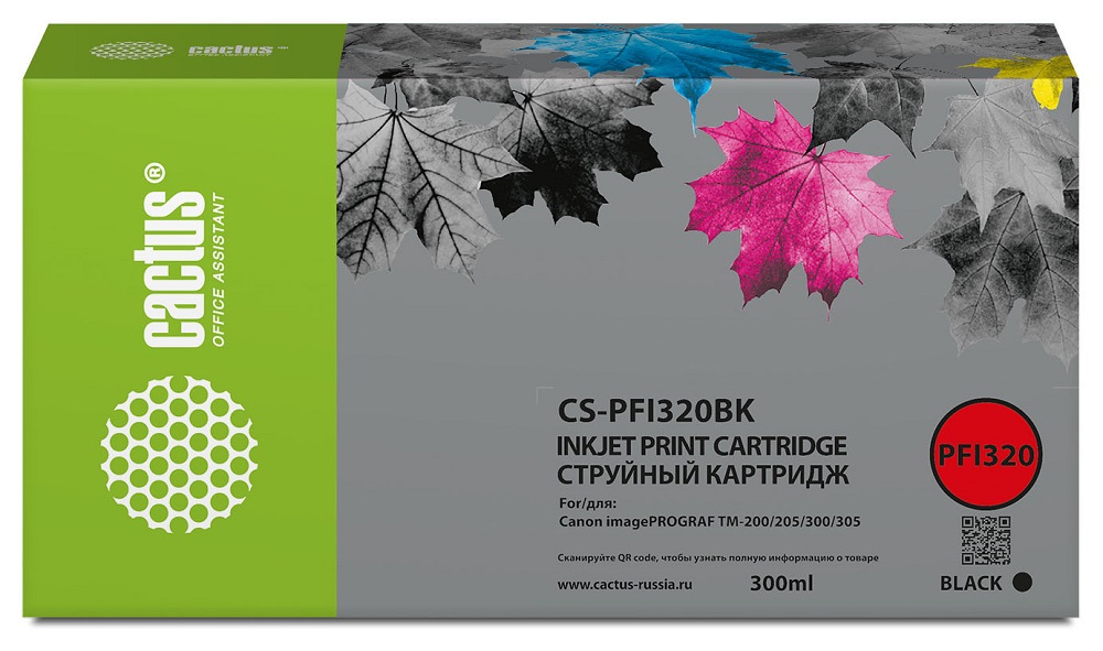 Тонер-картридж Cactus CS-PFI320BK Черный