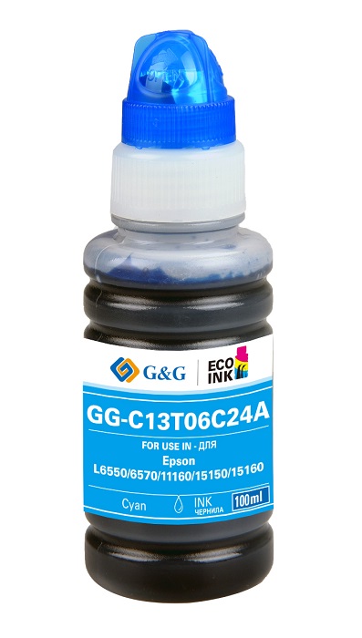 Тонер-картридж G&G GG-C13T06C24A Голубой