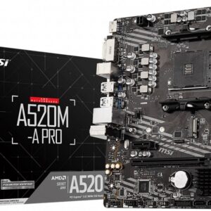 Материнская плата MSI A520M-A PRO, AM4, AMD A520, mATX