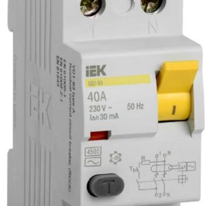 Выключатель дифференциального тока (ВДТ, УЗО) IEK MDV10-2-040-030