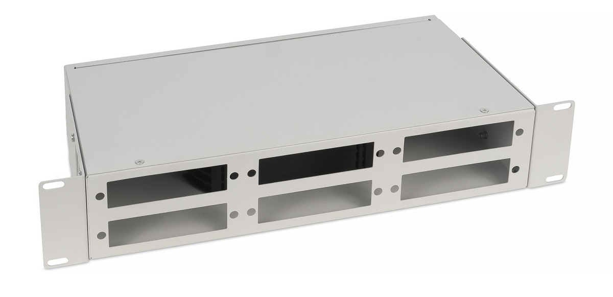 Кросс оптический стоечный Cabeus FO-CS-19-6FP-GY