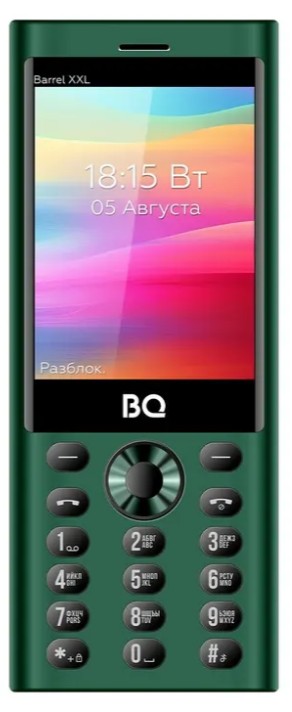 Мобильный телефон BQ 3598 Barrel XXL Green+Black