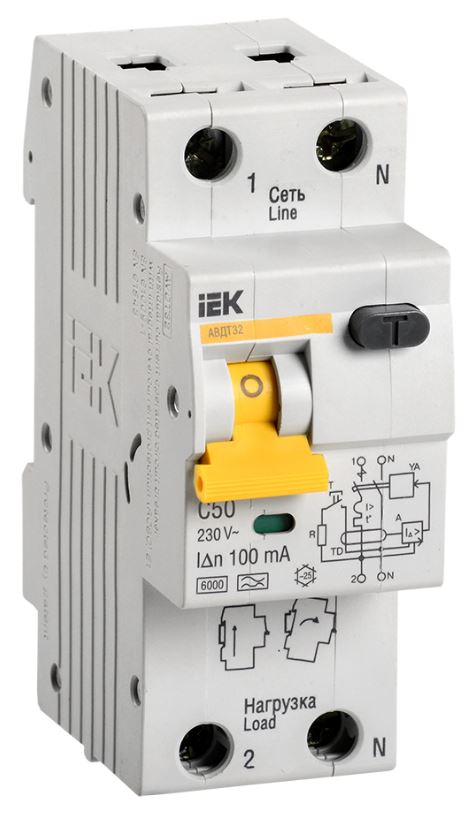 Автомат дифференциальный IEK MAD22-5-050-C-100