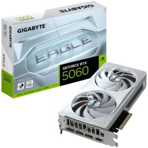 Видеокарта GIGABYTE nVidia GeForce RTX 5060, 8 ГБ GDDR7, [GV-N5060EAGLEOC ICE-8GD]