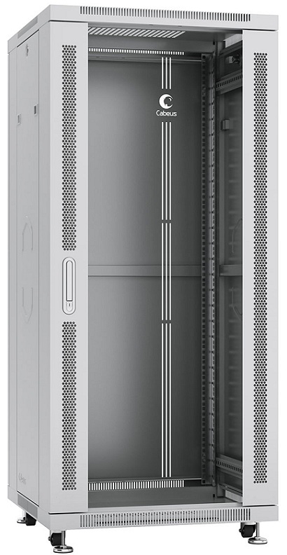 Шкаф напольный 19", 27U Cabeus SH-05C-27U60/100