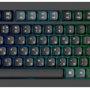 Механическая клавиатура Keychron V1 Ultra, USB, Bluetooth, Радиоканал, Черный, Серый [V1U-D3-RU]