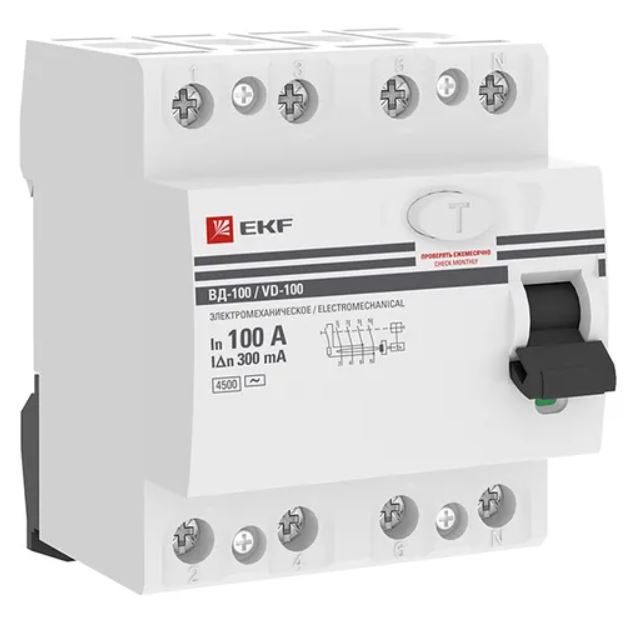 УЗО EKF elcb-4-100-300-em-pro