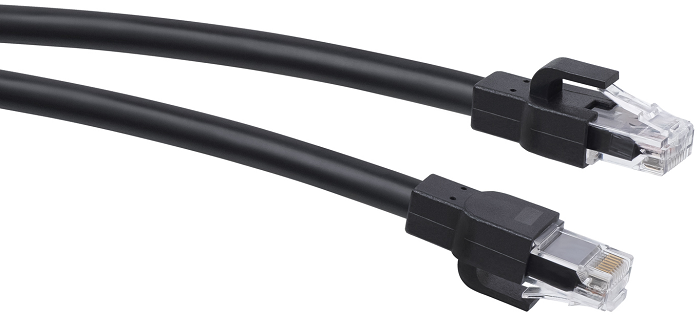 Кабель патч-корд U/UTP 6a кат. 1м Cabeus PC-ARM-UTP-RJ45-Cat.6a-1m-PE