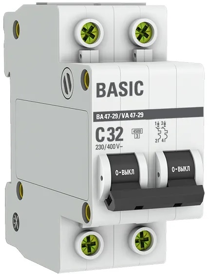 Автоматический выключатель EKF mcb4729-2-32C