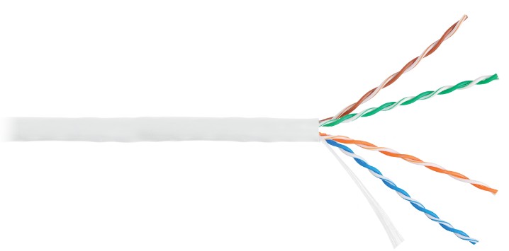 Кабель витая пара U/UTP 5e кат. 4 пары NikoMax NMC 9100C-WT