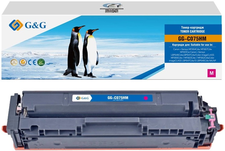 Тонер-картридж G&G GG-C075HM Пурпурный