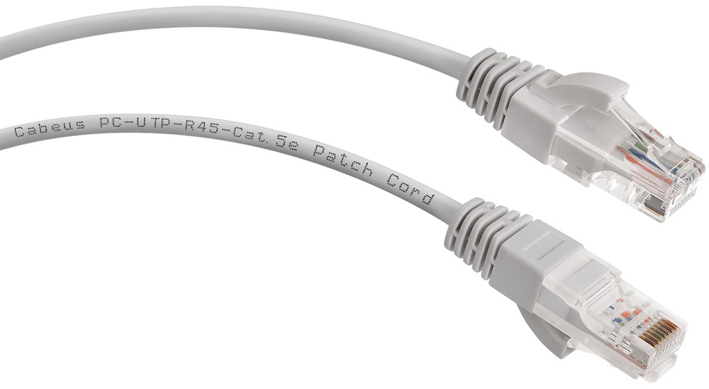 Кабель патч-корд U/UTP 5e кат. 5м Cabeus PC-UTP-RJ45-Cat.5e-5m