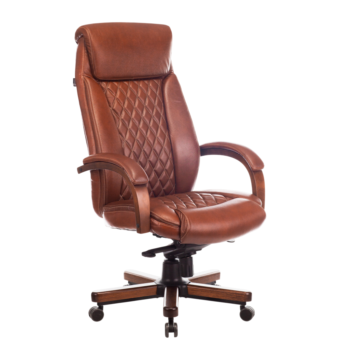 Офисное кресло Бюрократ T-9924 Walnut Brown