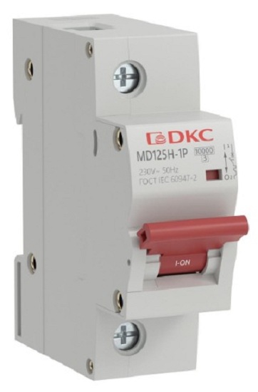 Автоматический выключатель модульный DKC MD125H-1PC125