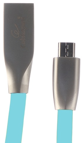 Кабель интерфейсный USB 2.0 Cablexpert CC-G-mUSB01Bl-1M