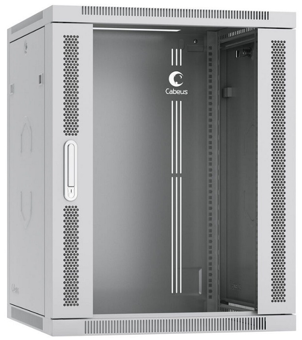 Шкаф настенный 19", 15U Cabeus SH-05F-15U60/60-R