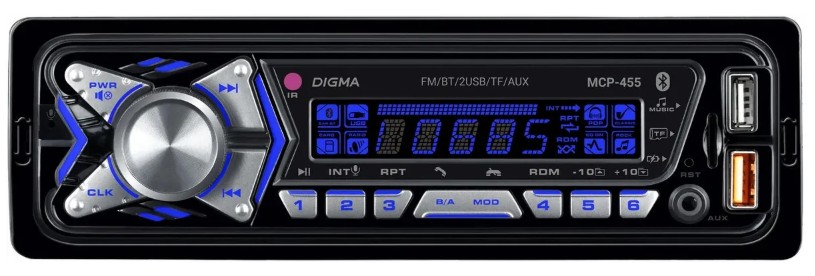 Автомагнитола Digma MCP-455