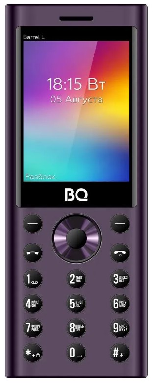 Мобильный телефон BQ 2458 Barrel L Purple+Black