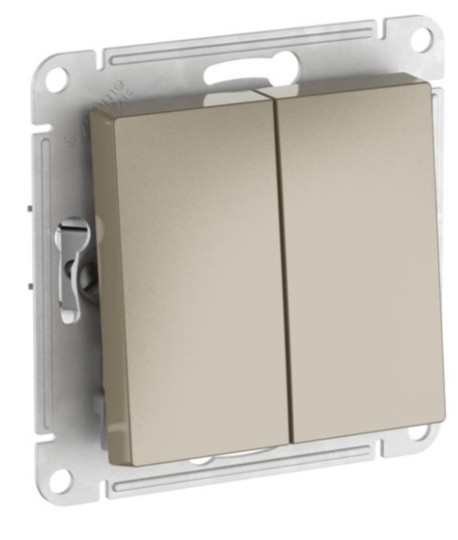 Выключатель двухклавишный Systeme Electric ATN000551S