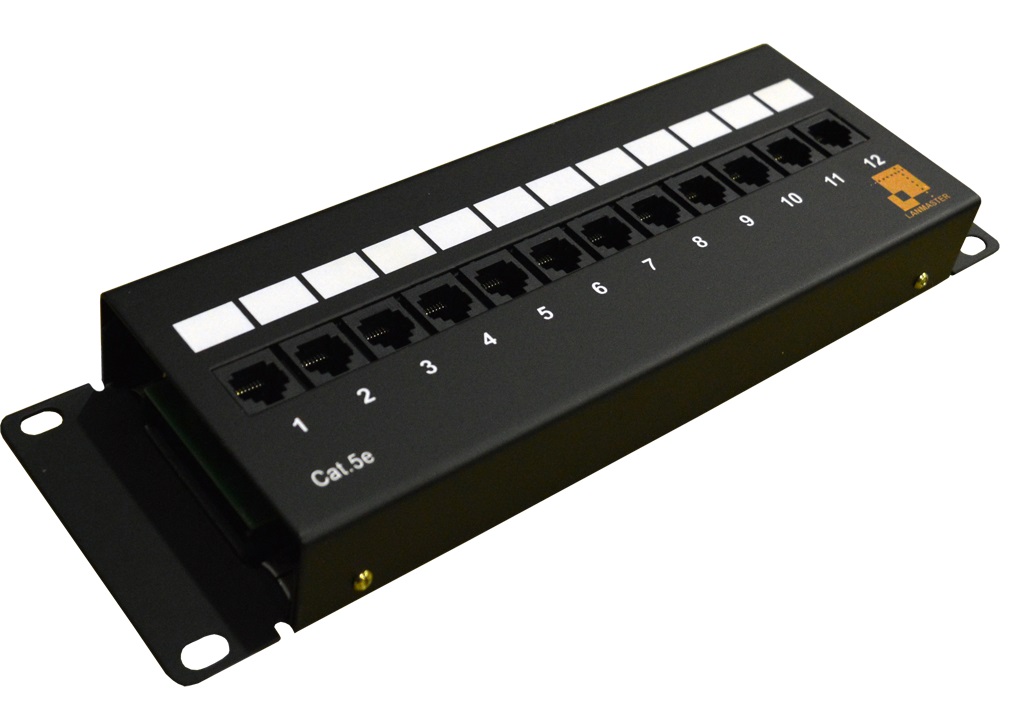 Патч-панель Lanmaster LAN-PPF12U5E/W