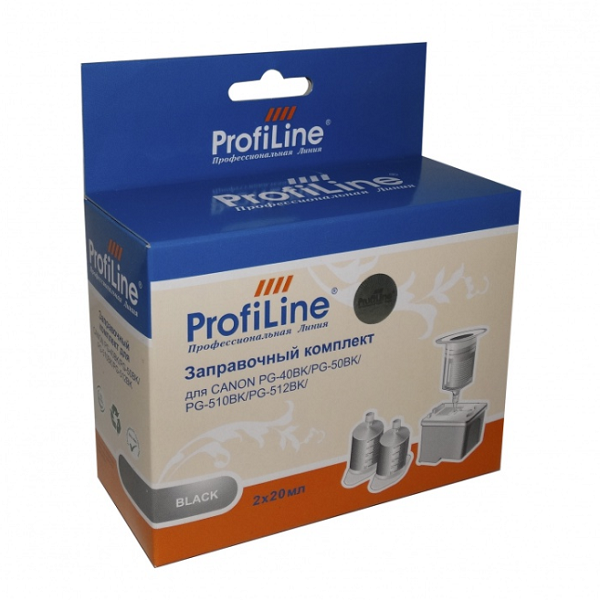 Тонер-картридж ProfiLine PL_INK_PG-40_BK_2*20ml Черный