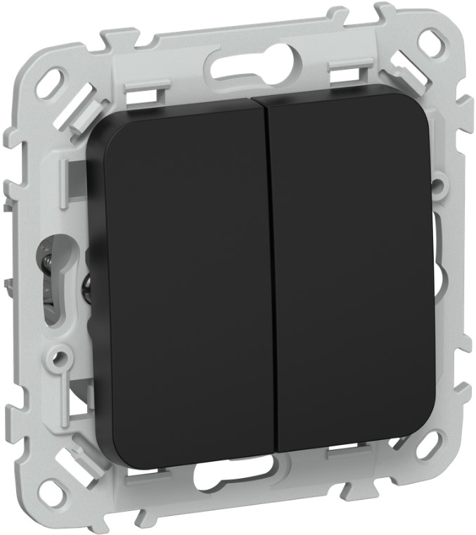 Выключатель двухклавишный IEK FI-V20-0-10-1-K02