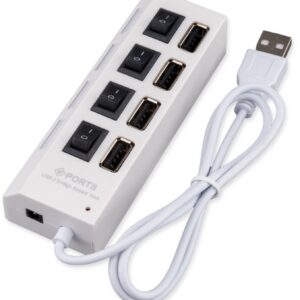 Разветвитель USB 2.0 Gembird UHB-243-ADW