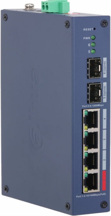 Коммутатор PoE Dahua DH-CHS4206-4ET-90