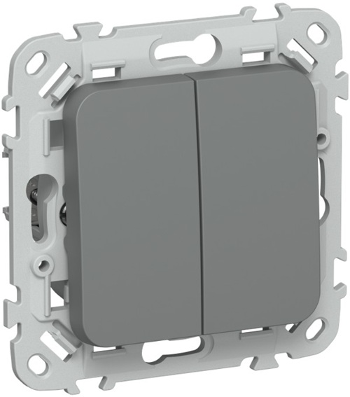 Переключатель двухклавишный IEK FI-V22-0-10-1-K80