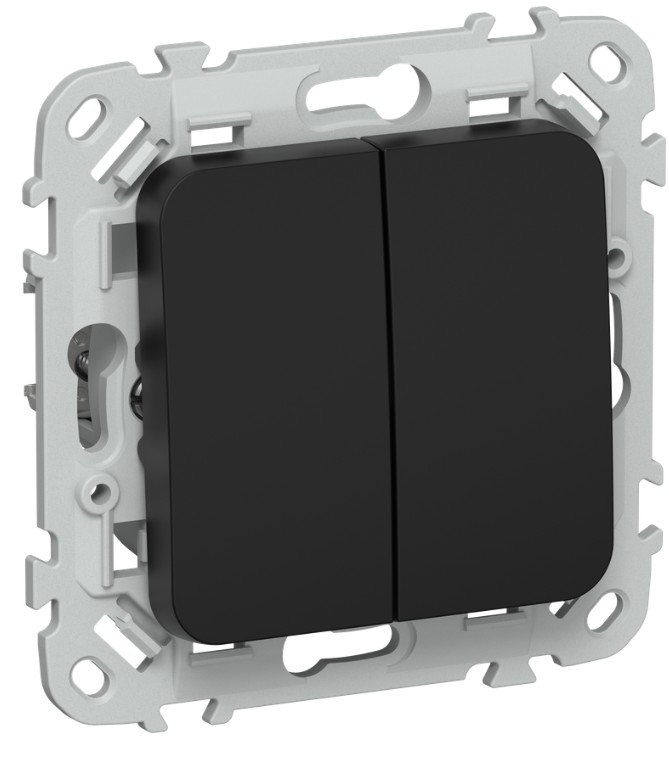 Выключатель двухклавишный IEK FI-V15-0-10-1-K02