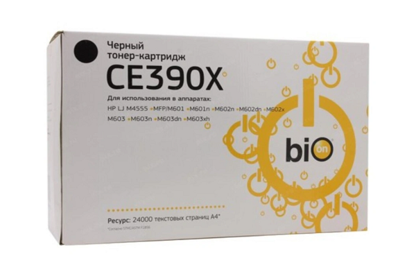 Тонер-картридж BION BCR-CE390X Черный